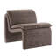Fauteuil d'appoint rembourré sans accoudoirs Lume Boucle-106273818