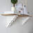  Pair of Corbels Shabby Corbels Brackets for Shelf White Wood Brackets Farmhouse Wall Decor