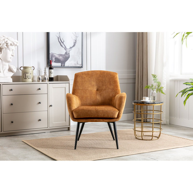 Upholstered Side Chair, Gold