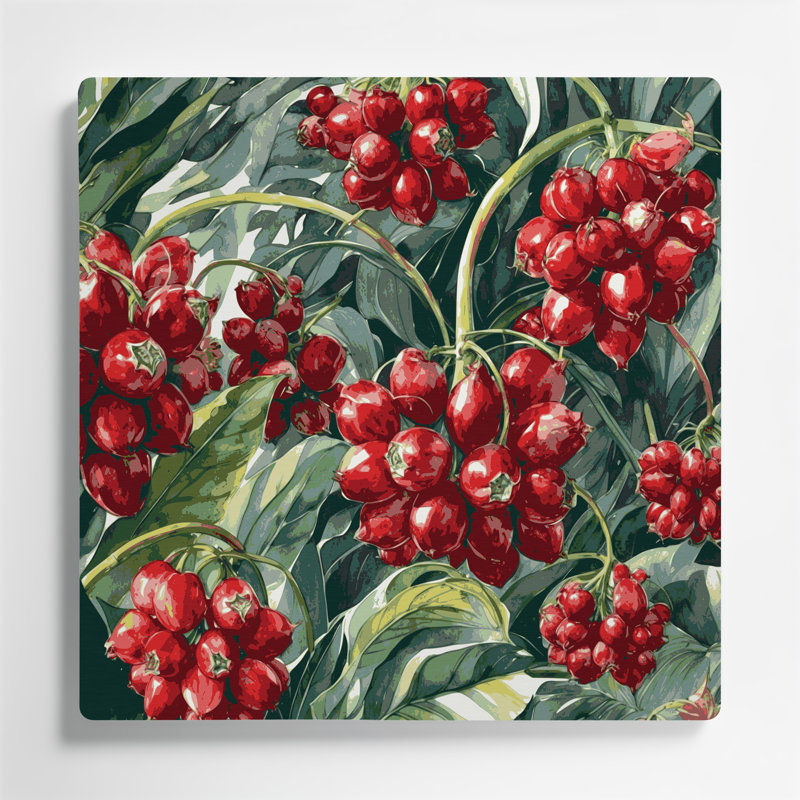 Art mural en métal «Fruit guarana», H 16 po x l 16 po