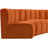 Hisa Upholstered Curved Sectional Reversible-89266772