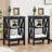Scaggs Metal Bed With 2 Nightstands – Modern Bedroom Set-122544766-122544768