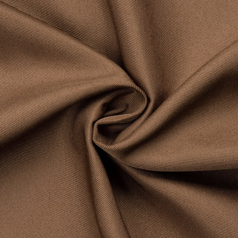 52" W Blackout Polyester Single Curtain Panel, Tan, 52"W x 120"L