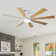 Vaczon 72" 8-Blade Modern Ceiling Fan with Dimmable 3CCT LED Lights and Remote Control