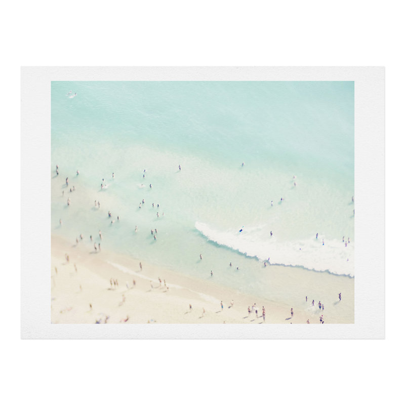 « beach summer love ll », impression, H 8 po x l 10 po x P 2 po, Papier, Blanc