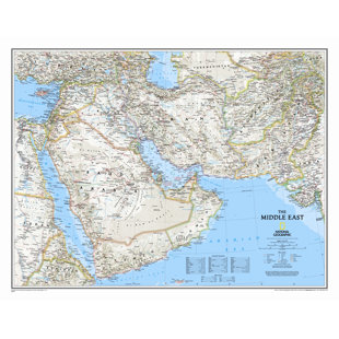 Middle East Wall Map