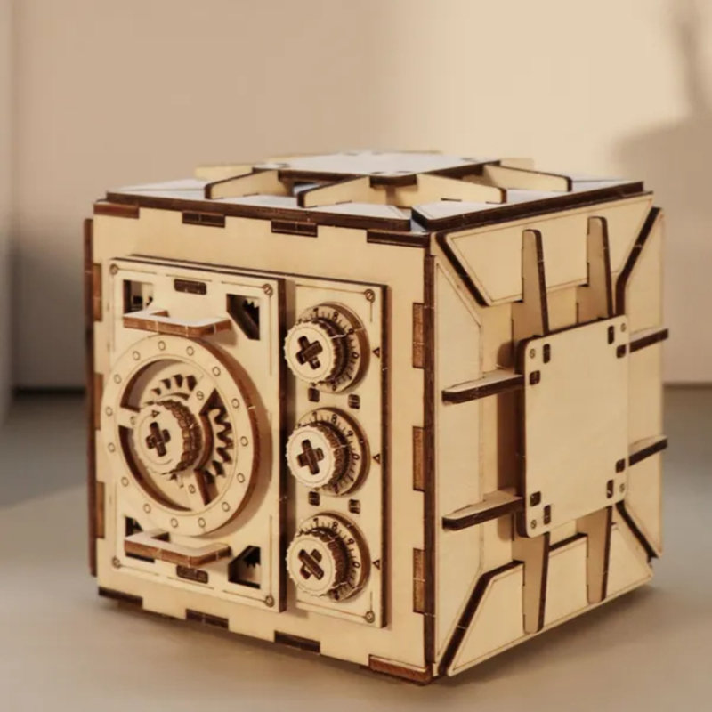 Coffret de casse-tête en bois à combinaison mécanique, modèle de rangement pour adultes
