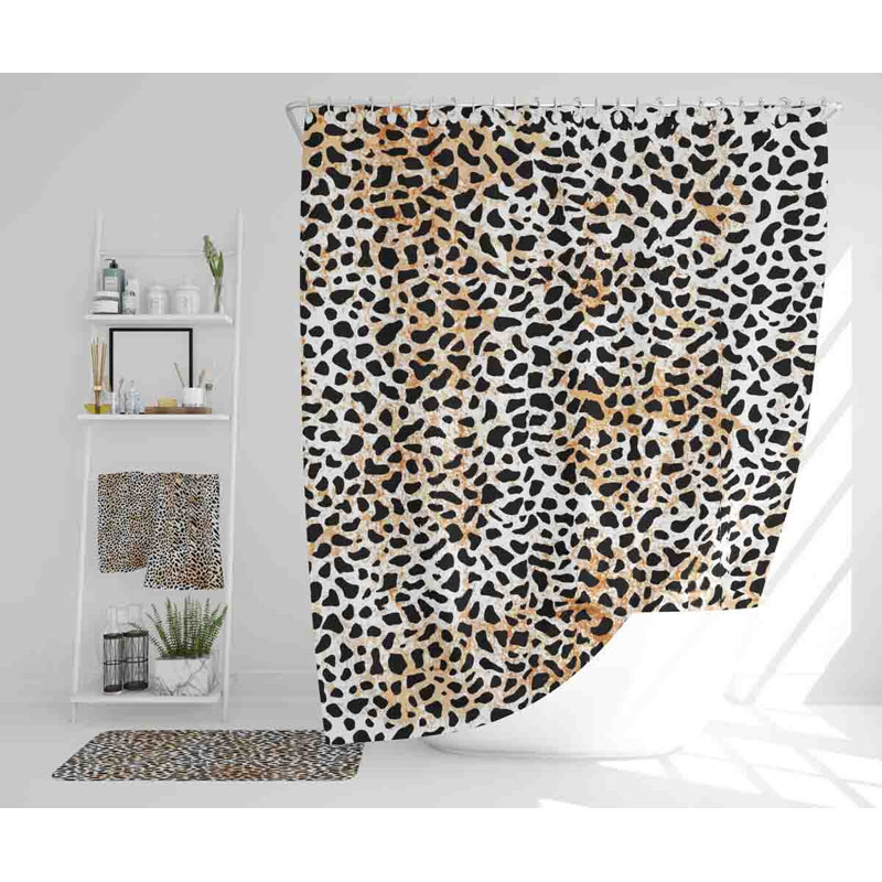 Nejla Polyester Shower Curtain Set