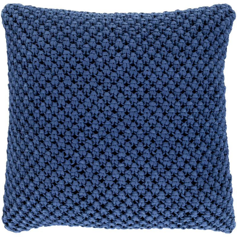  Square Cotton Pillow Cover, Down, 22" x 22"