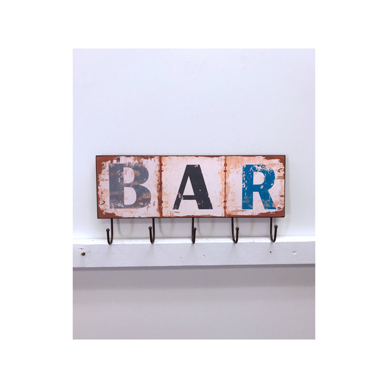 Porte-manteau mural "bar"