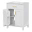 Meuble-lavabo simple 24,21 po avec plateau en bois manufacturé Kealee