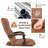Isabelle & Max Caceres Reclining Floor Game Chair in Grey-738719415