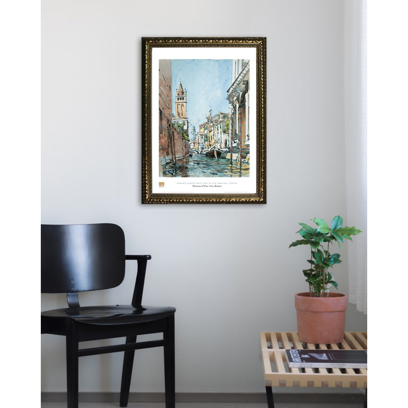 Reproduction d'art encadrée, "Museum di Rio Barn San, Venice" par Edward Darley Boit