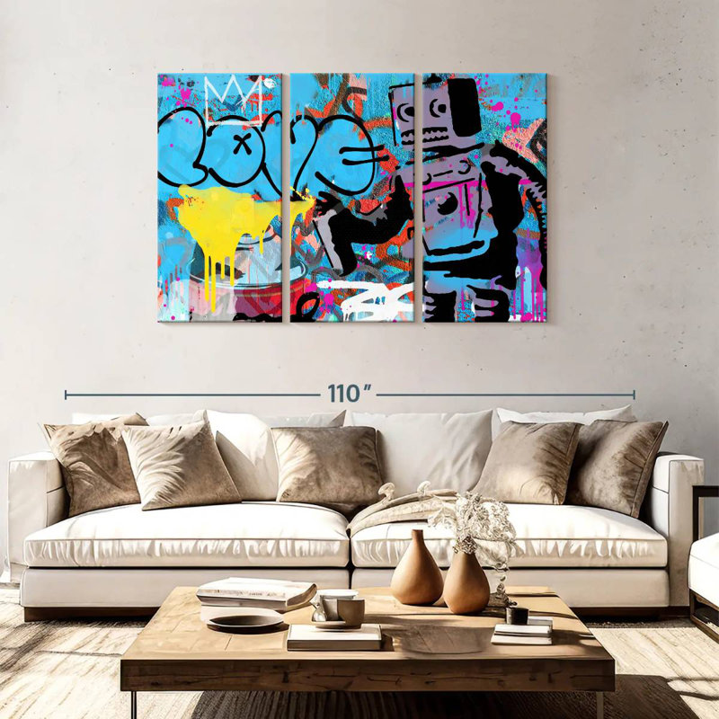 Tergel Love Robot, 48" H x 74" W