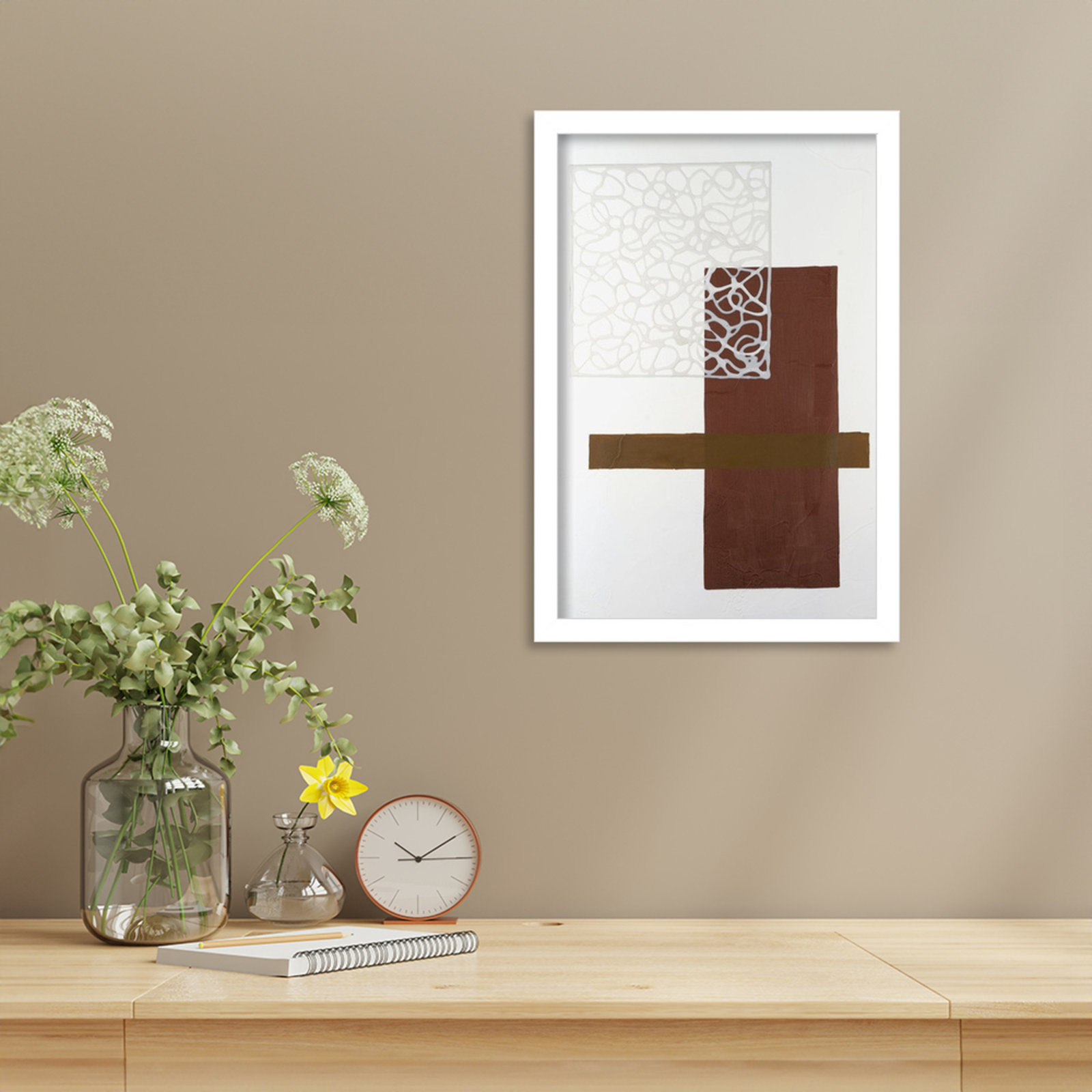 Nooks and Crannies No. 4 Print, 17" H x 12" W, White