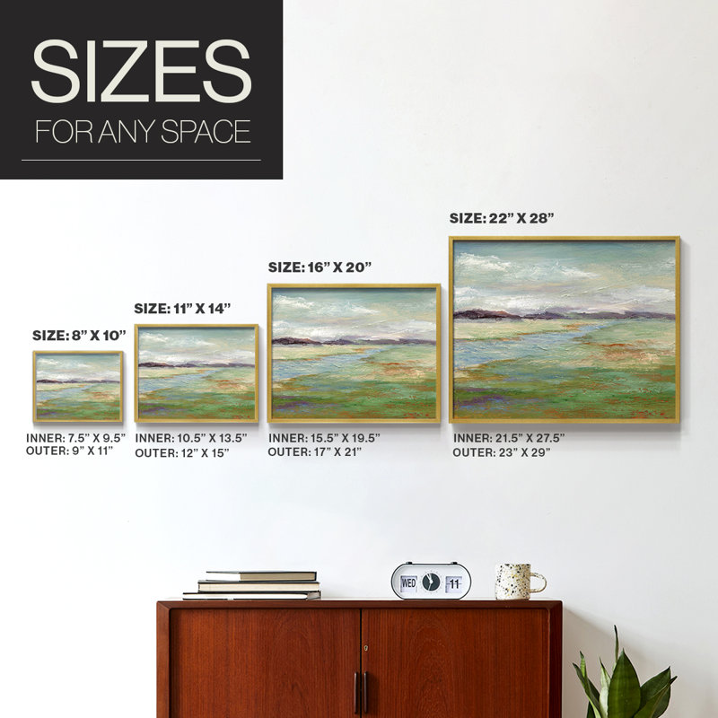 Meadow Stream II -Framed Print - Restickable, 22" H x 28" W