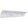 Échantillon - Moulure couronnée Endurathane Cornelia, H 6 3/8 po x P 6 1/4 po x F 8 5/8 po x L 12 po (répétition 18 7/8 po)