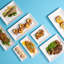 Assiette rectangulaire en porcelaine de qualité supérieure PANORAMA, 29 x 14,5 cm