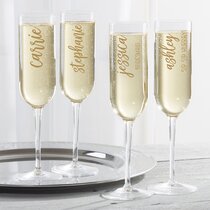 Luigi Bormioli Lavish Last Name Engraved Wine Glasses