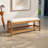Brady Mango Wood Arch Bench-1353403939