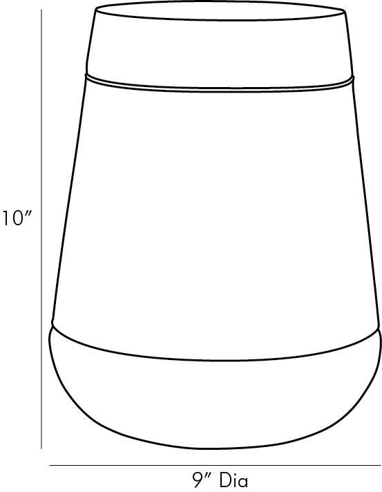 Duncan Candle Holder, 10" H x 8" W x 8" D