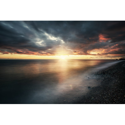 Sunset At Sea by Da-kuk - Wrapped Canvas Print