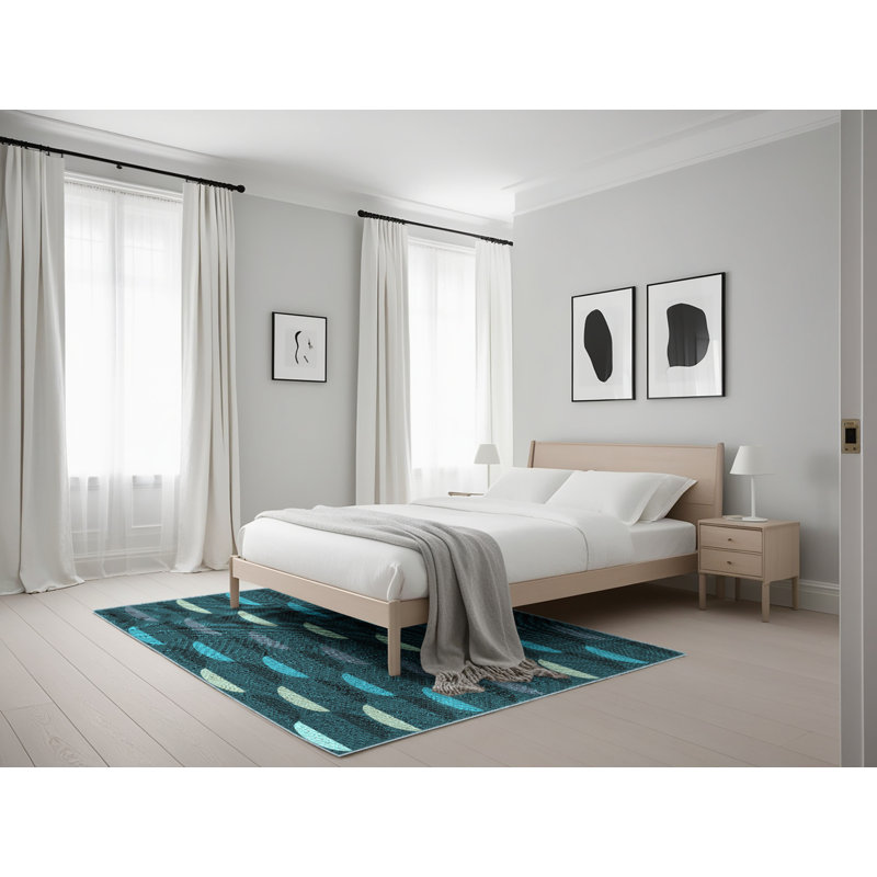 Holdsworth Geometric Indoor Rug, Rectangle 5' x 7'