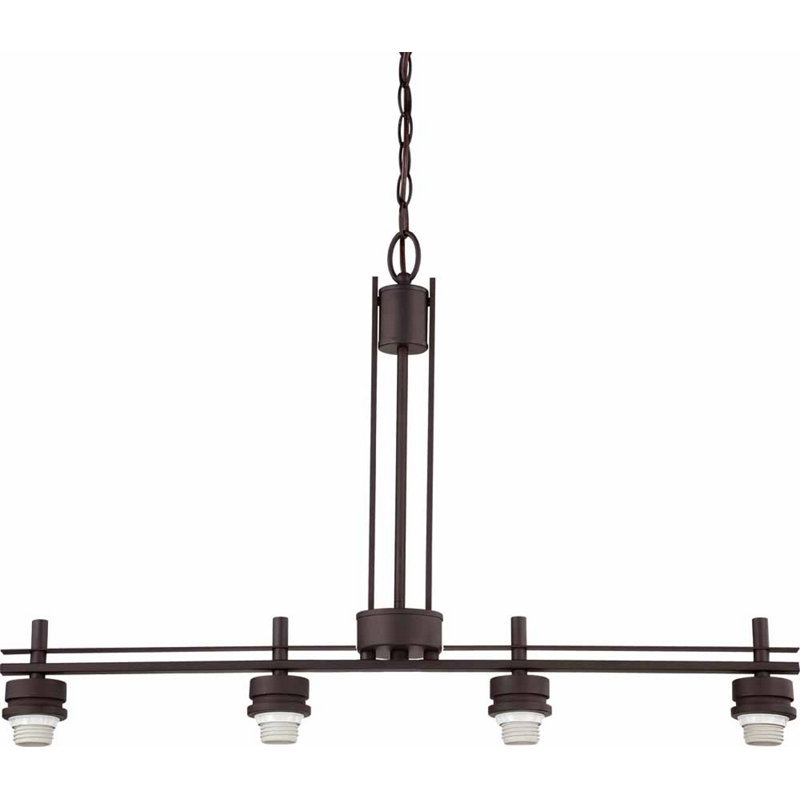 Luminaire suspendu pour îlot de cuisine 4 lumières Carena
