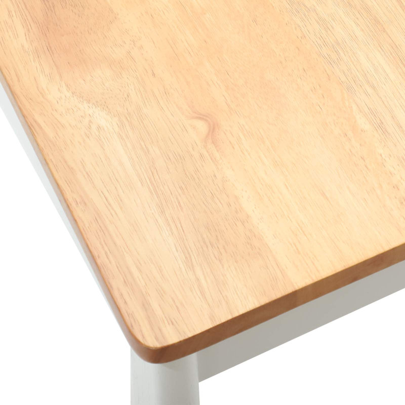 Tarunnam Solid Wood Accent, Natural/White