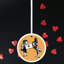 Footmen Alice In Wonderland Circle Shaped Ceramic Ornament Bauble