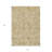 3' X 5' Gold Gray And Beige Floral Washable Indoor Outdoor Area Rug