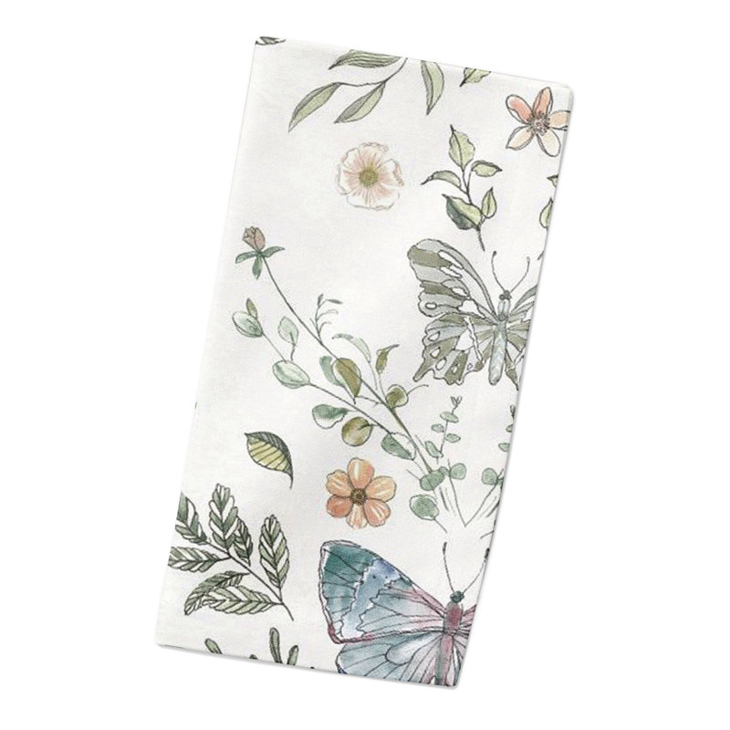 Serviette Amke Butterfly 10 ", Blanc