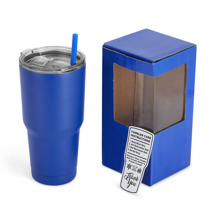 1pc Insulated Cup/bubba Cup Large Capacity Water Cup With Straw