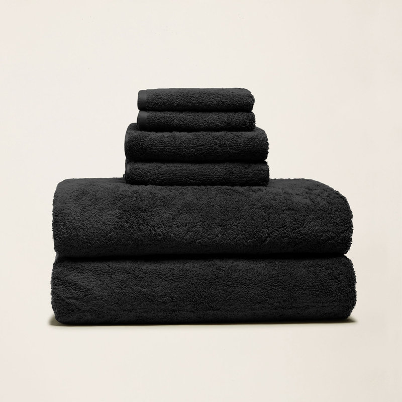 Serviettes en coton australien Ultraplush, Blanc, Ensemble de luxe (ensemble de 6 avec draps de bain
