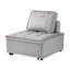 Lit convertible en velours, monoplace avec coussin, dossier amovible, multifonctionnel pour appartement et salon, ensemble de lit gris de 61 lb, fauteuil en velours, espace design, bureau-453285329