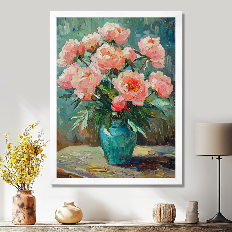 Jeffreys - impressions murales florales, H 20 po x l 12 po, Reproduction encadrée d'une seule photo, Blanc