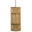 Congruent 1-Light Iron and Cotton Pendant