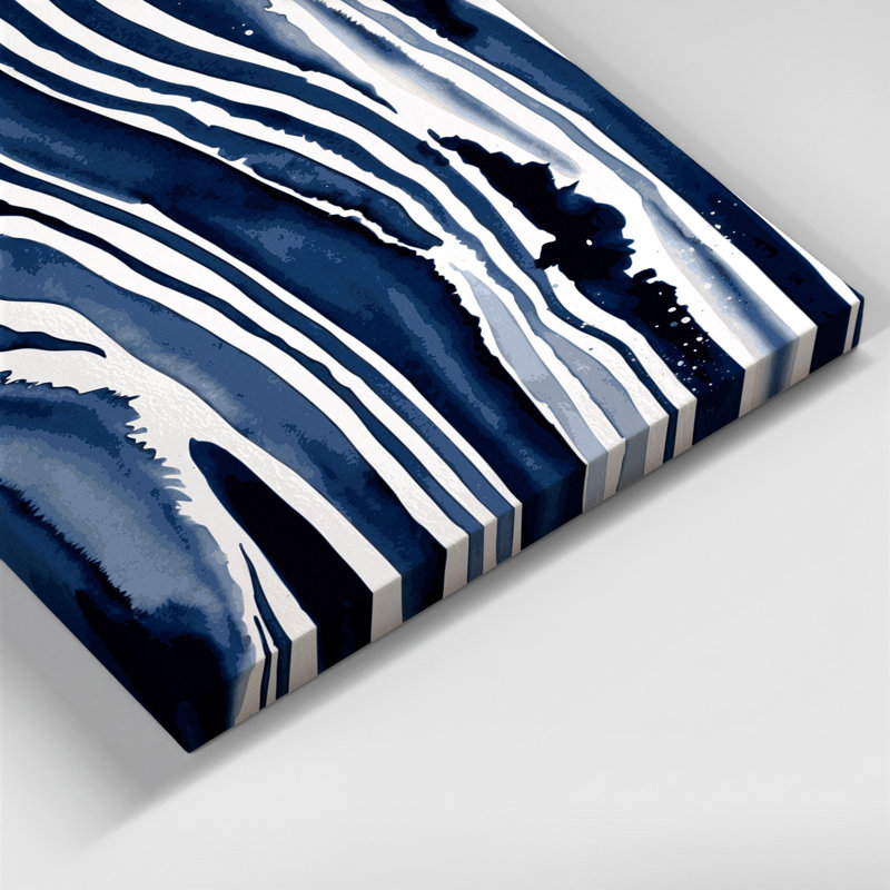 Art mural sur toile DiagonalStripes, H 8 po x l 10 po