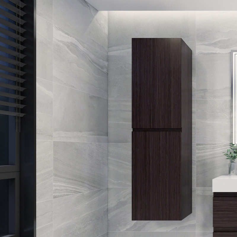 Blas Linen Cabinet, Dark Gray Oak