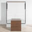 Lit escamotable double avec bureau pliable-940585412