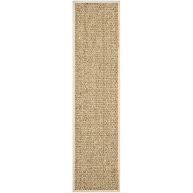 Delapena Natural Fiber Seagrass Rug, Runner 76 x 244 cm, Natural/Beige