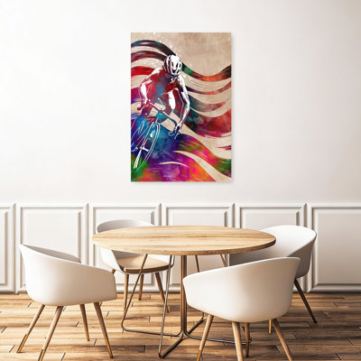«Dynamic Cycling Art», art énergétique abstrait coloré