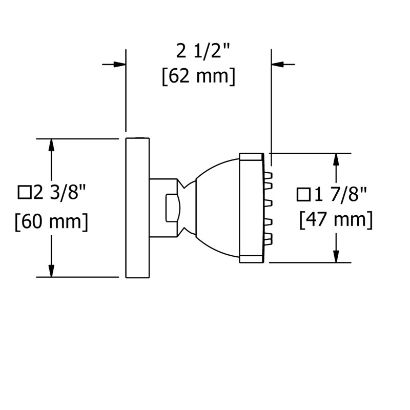 Vaporisateur pour le corps à fonction unique Riobel, Chrome