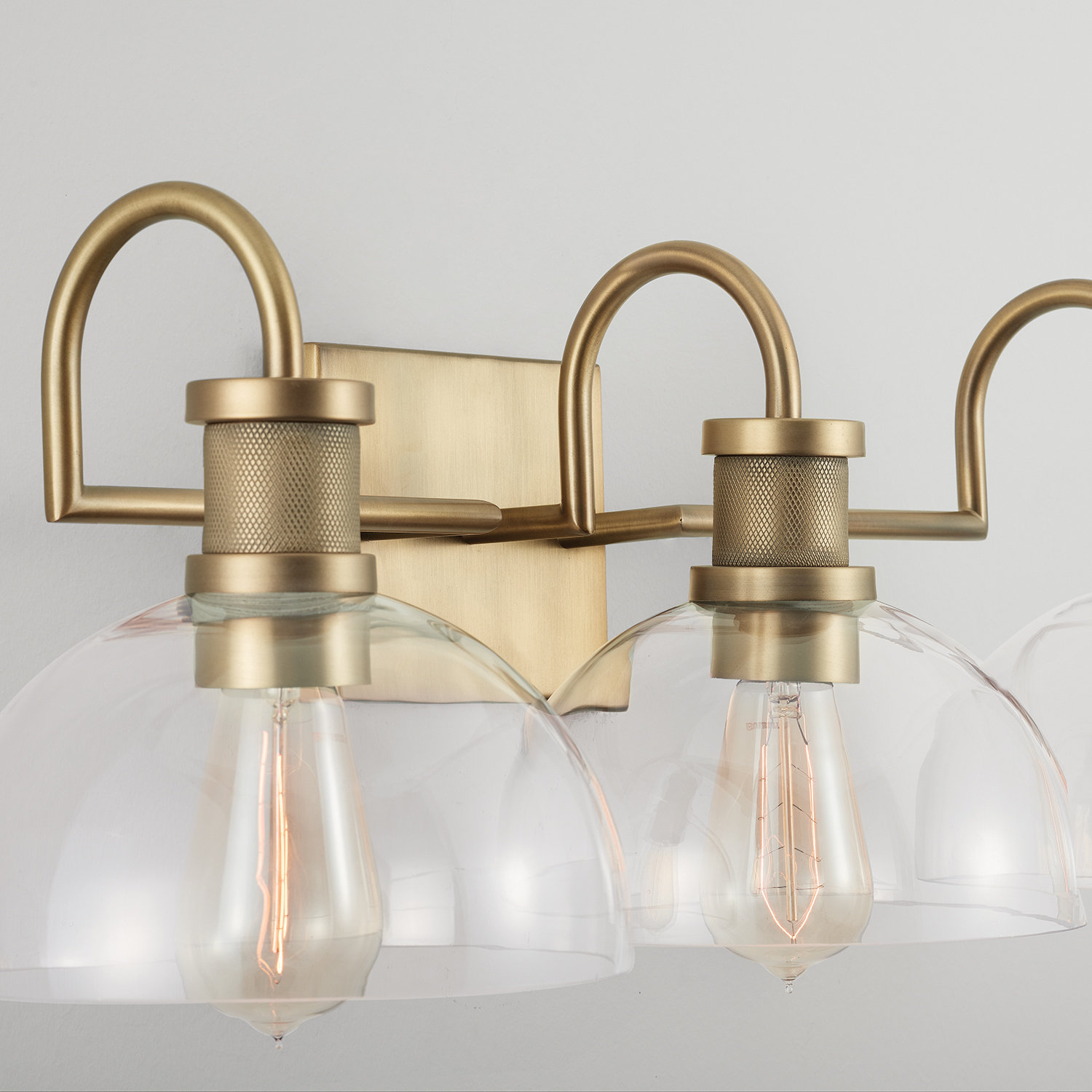 Rochelle Dimmable Brass Vanity Light, 3