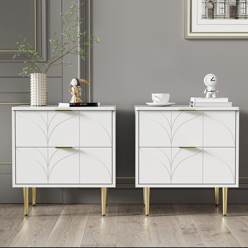 Aisleen 50cm W Bedside Table