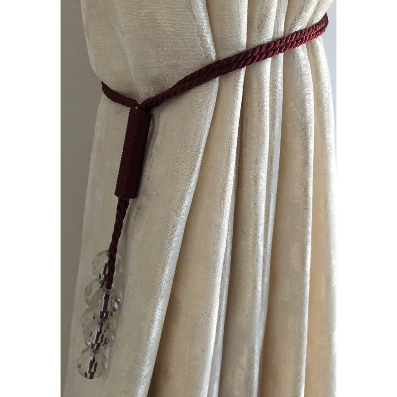 Laszlo 2cm Curtain Holdback/Tieback, Burgundy