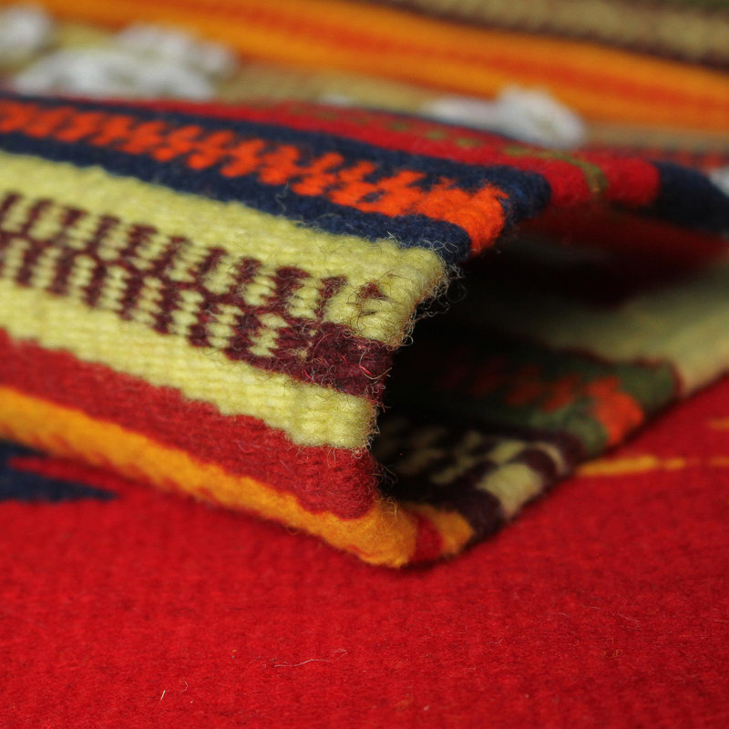 Aggy Wool Ikat Indoor Rug