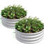 2 pièces W840116761 Lit de jardin surélevé en métal avec - Revêtement de rouille pour une plantation durable d'herbes et de plantes grasses, 110 gallons Boîte à fleurs galvanisée Soil Space-1686756501