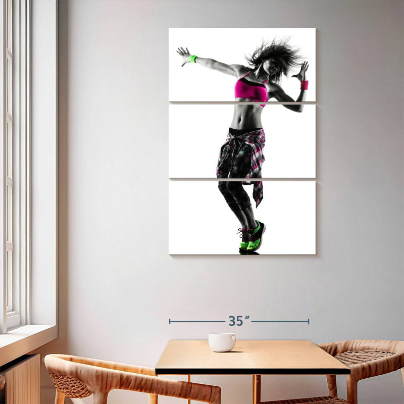 Zumba Dancer, 65" H x 42" W