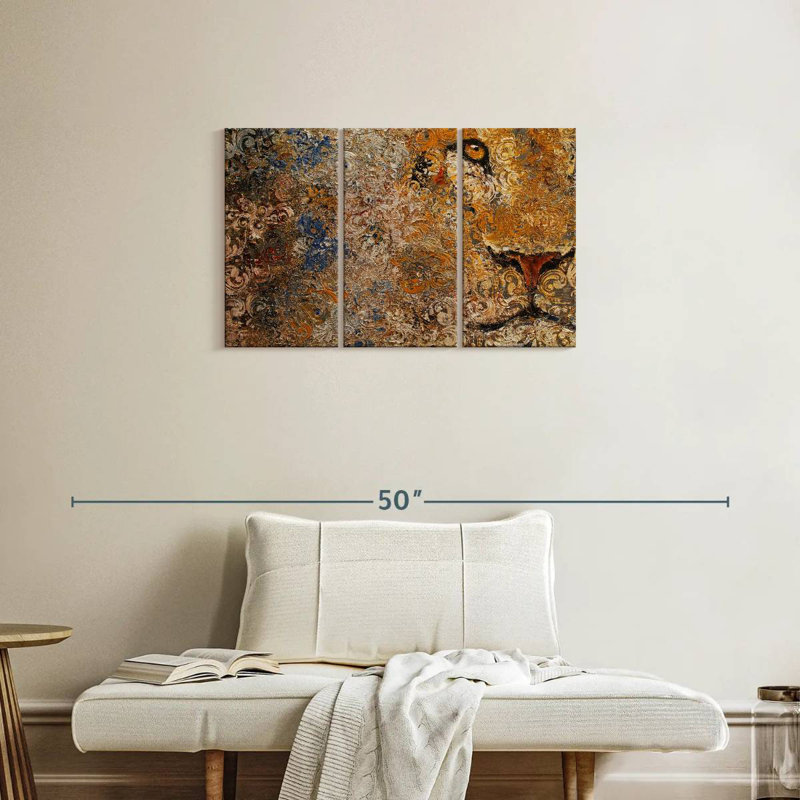 Barbary Lion, 20" H x 33" W